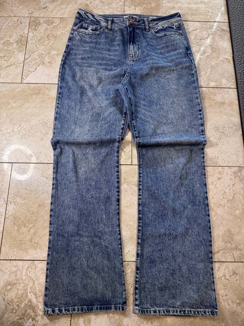 Rewash High Rise Vintage Reunion Acid Wash Flare Jeans Size 11